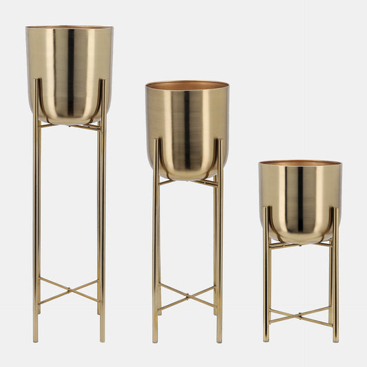 Alkia S/3 Metal Planters