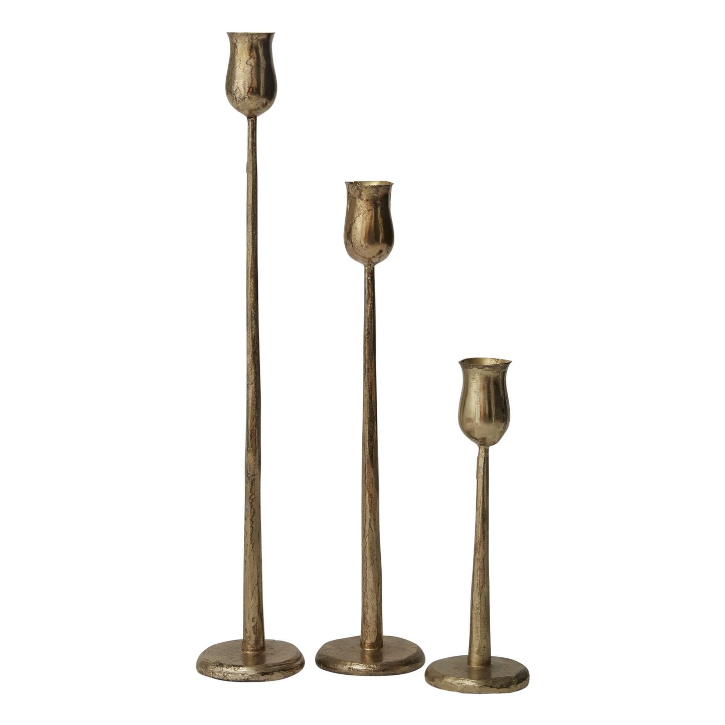 Zulu Candlestick,Gold Candlestick,Metal Candlestick,Elegant Silhouette,Household Accessory,Home Decor,Unique Design,3 Sizes,Sold Separately,Metal Design,Gold